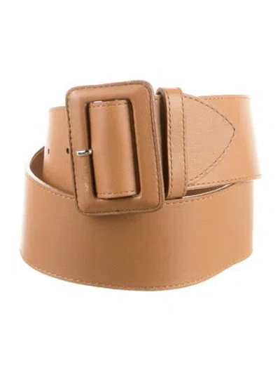 Pre-owned Dior Leather Belt In Neutral