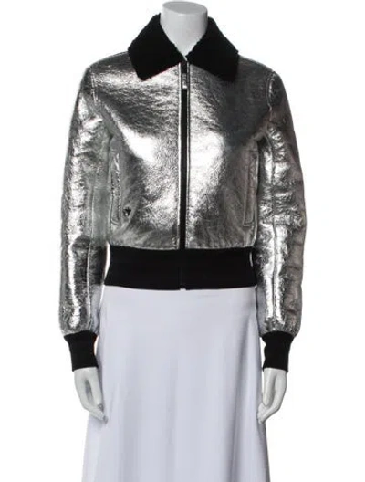 Pre-owned Dior Leather Biker Jacket In Black