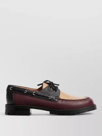 Dior Leather Boat Shoes