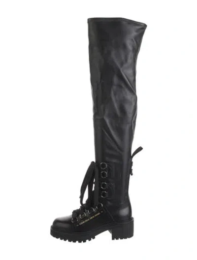 Pre-owned Dior Leather Boots In Black