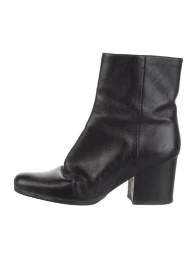 Pre-owned Dior Leather Boots In Black