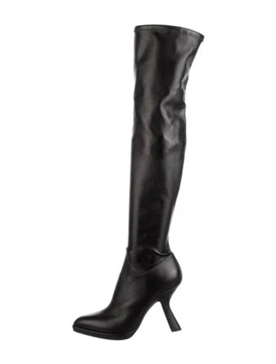 Pre-owned Dior Leather Boots In Black
