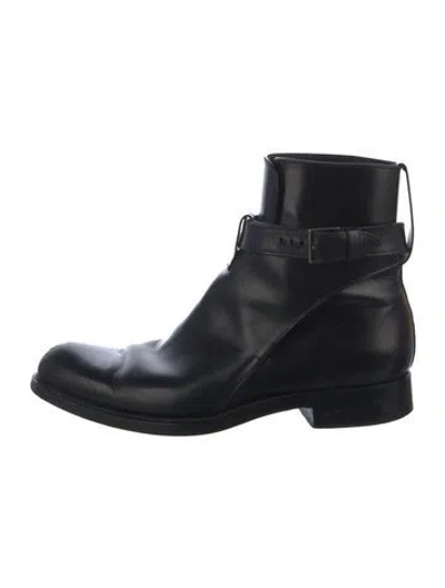 Pre-owned Dior Leather Boots In Black