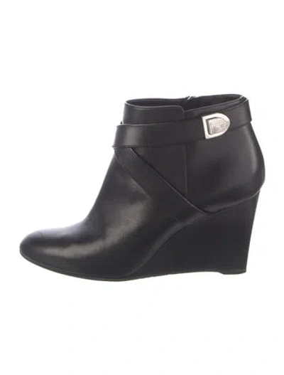 Pre-owned Dior Leather Boots In Black