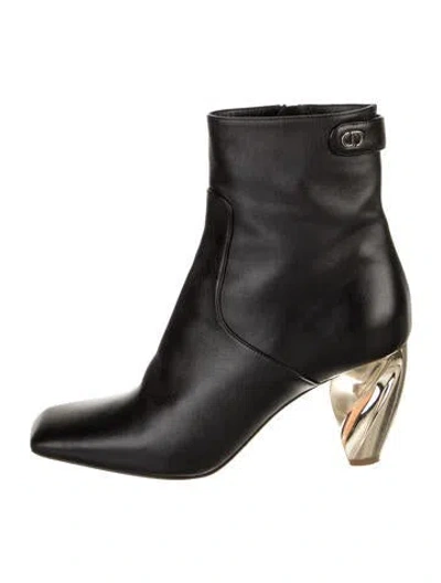 Pre-owned Dior Leather Boots In Black