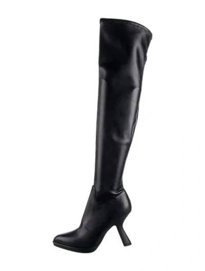 Pre-owned Dior Leather Boots In Black