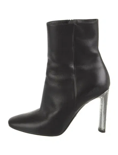 Pre-owned Dior Leather Boots In Black