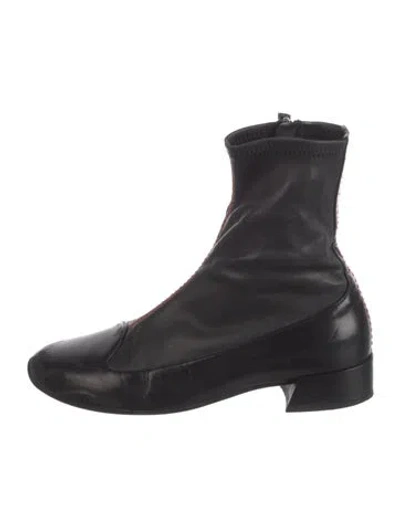 Pre-owned Dior Leather Boots In Black