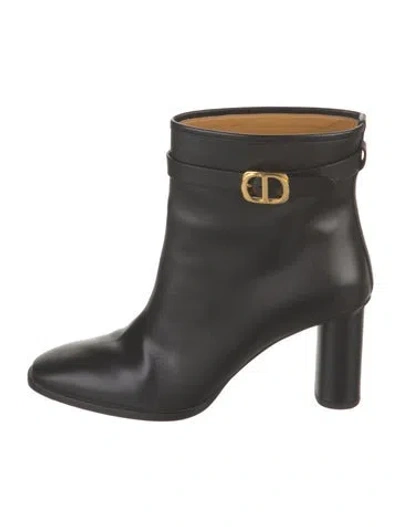 Pre-owned Dior Leather Boots In Black