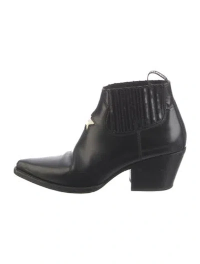 Pre-owned Dior Leather Boots In Black