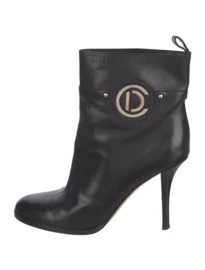 Pre-owned Dior Leather Boots In Black