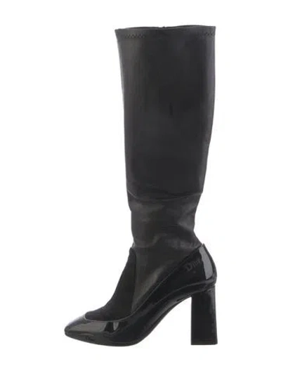 Pre-owned Dior Leather Boots In Black
