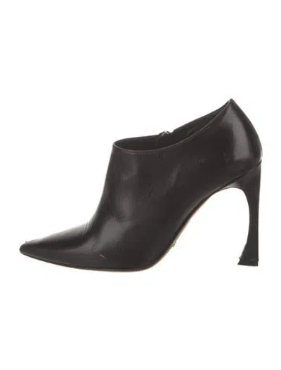 Pre-owned Dior Leather Boots In Black