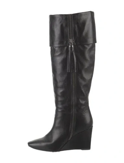 Pre-owned Dior Leather Boots In Black