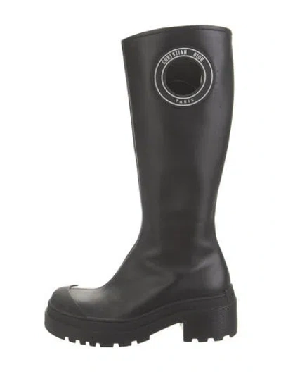Pre-owned Dior Leather Boots In Black