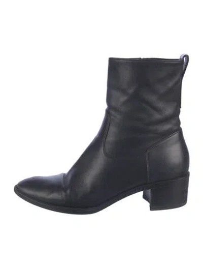 Pre-owned Dior Leather Boots In Blue
