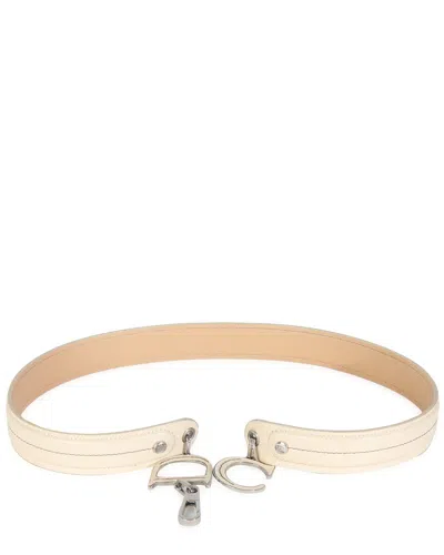 DIOR DIOR LEATHER CD CHARM WAIST BELT (AUTHENTIC PRE-LOVED)