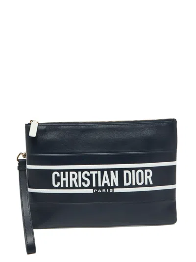 Pre-owned Dior Leather Clutch Bag