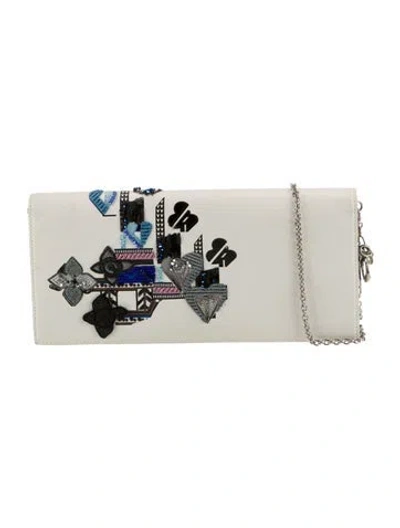 Pre-owned Dior Leather Clutch In Neutral