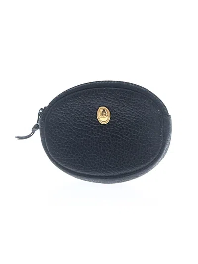 Pre-owned Dior Leather Coin Purse In Black