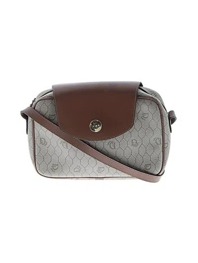 Pre-owned Dior Leather Crossbody Bag In Brown