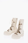 DIOR LEATHER DIORIRON COMBAT BOOTS WITH CUTOUTS