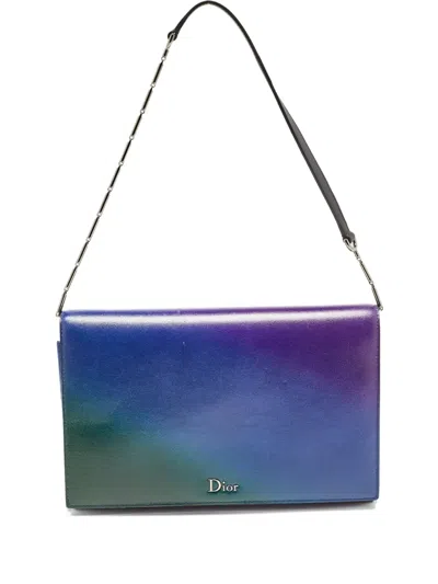 Pre-owned Dior Leather Flap Bag In Multi