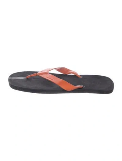Pre-owned Dior Leather Flip Flops In Multicolor