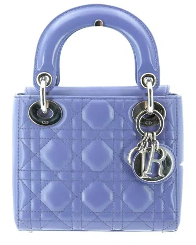 Dior Leather Handbag Lady  (authentic Pre-loved) In Red