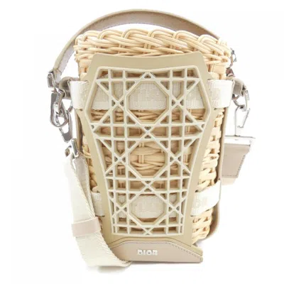 Pre-owned Dior Leather Handbag () In Beige