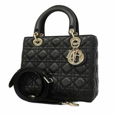 Pre-owned Dior Leather Handbag () In Black