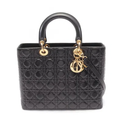 Pre-owned Dior Leather Handbag () In Black