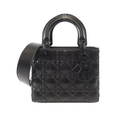 Pre-owned Dior Leather Handbag () In Black