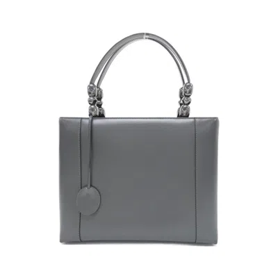 Pre-owned Dior Leather Handbag () In Gray