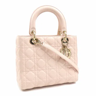 Pre-owned Dior Leather Handbag () In Pink