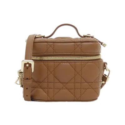 Pre-owned Dior Leather Handbag Vanity Bag () In Multi