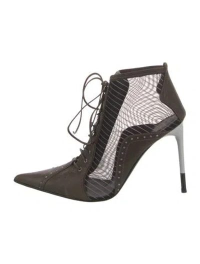 Pre-owned Dior Leather Lace-up Boots In Multi