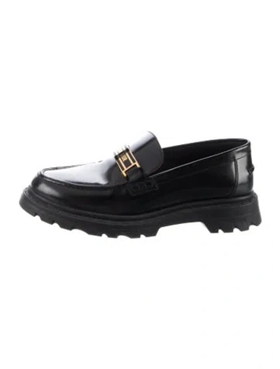 Pre-owned Dior Leather Loafers In Black