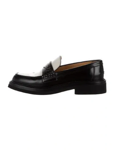 Pre-owned Dior Leather Loafers In Black