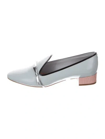 Pre-owned Dior Leather Loafers In Blue