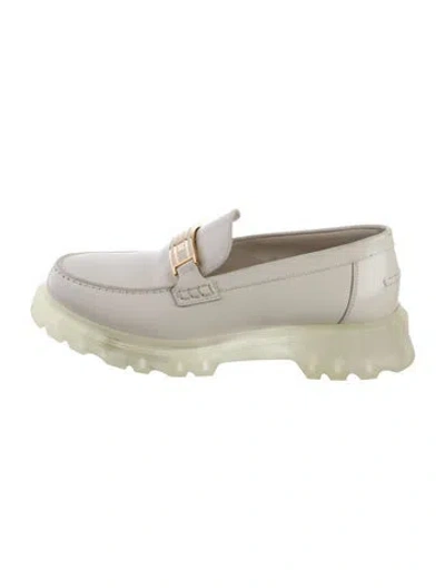 Pre-owned Dior Leather Loafers In White