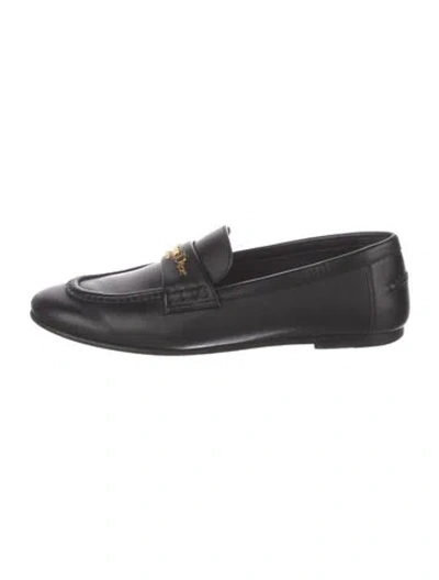 Pre-owned Dior Leather Loafers In Yellow