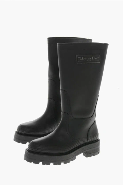 DIOR Leather Mid Boots D-SCOTS with Lug Sole