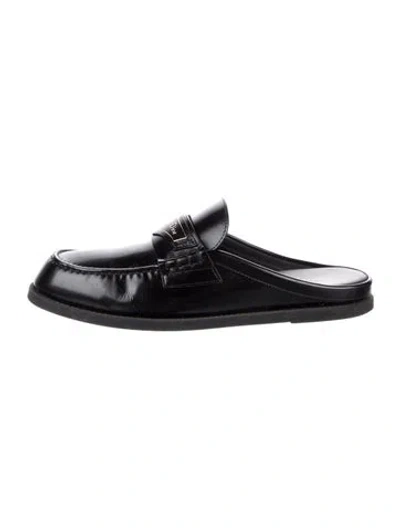 Pre-owned Dior Leather Mules In Black