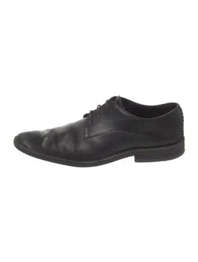Pre-owned Dior Leather Oxfords In Black