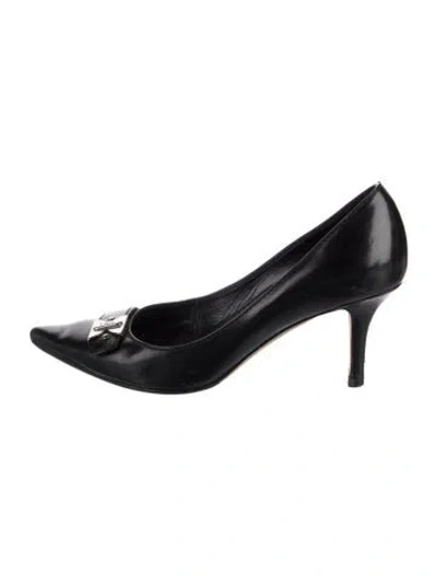 Pre-owned Dior Leather Pumps In Black