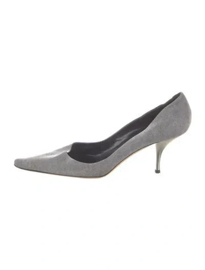 Pre-owned Dior Leather Pumps In Blue