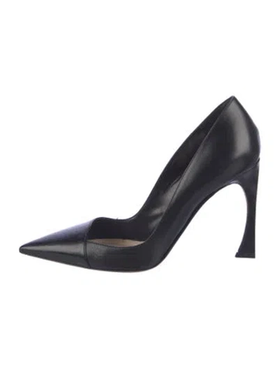 Pre-owned Dior Leather Pumps In Blue