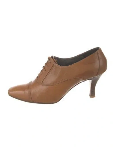 Pre-owned Dior Leather Pumps In Brown