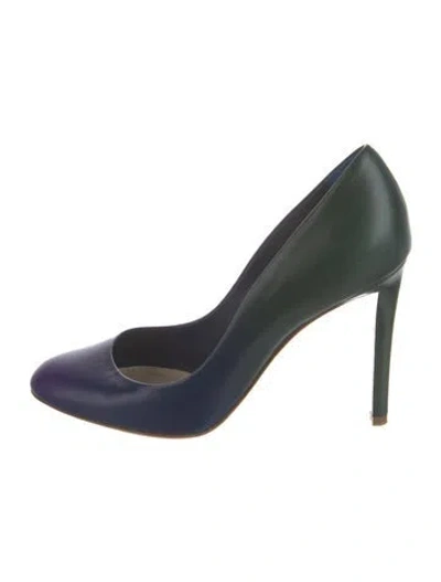 Pre-owned Dior Leather Pumps In Green
